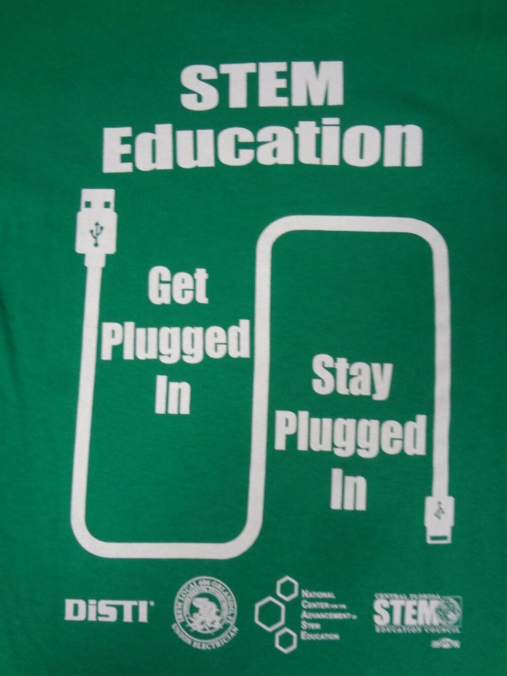 UNION LINE CENTRAL FLORIDA STEM EDUCATION COUNCIL - GREEN SMALL T-SHIRT L617